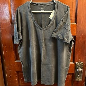 aerie Oversized Scoop Neck Tee